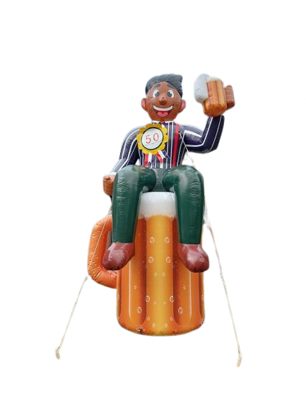 abraham getint op bierpul huren opblaasbaas